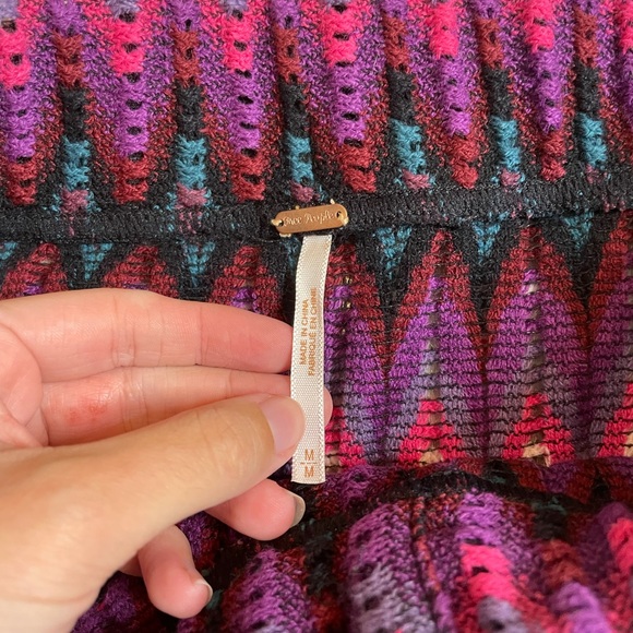 Free people button down chevron sweater retro skirt - Picture 4 of 7